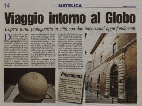 Il Globo di Matelica - L'Azione - Novembre 2019